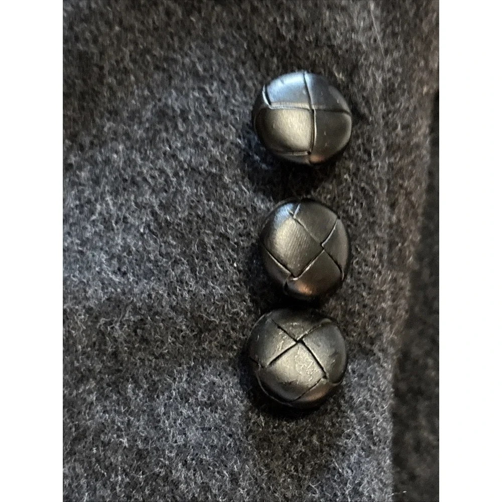 Vtg Men's Camel‎ Hair Blazer Jacket Two Button 42R Charcoal Grey Business Casual